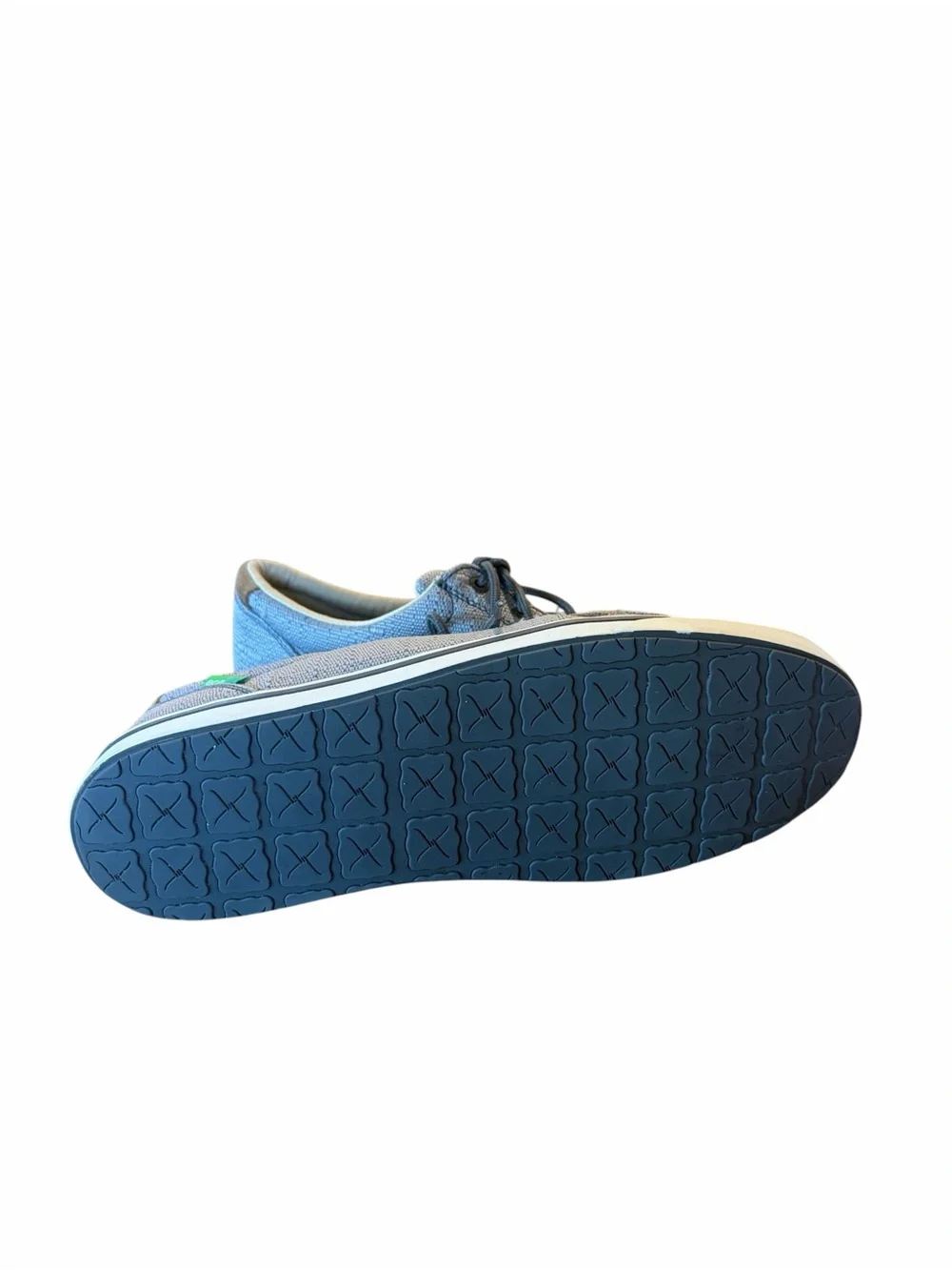 Twisted X Men's Hooey Loper Casual Boat Shoe Lace-Up in Gray. NWOB Size 10
